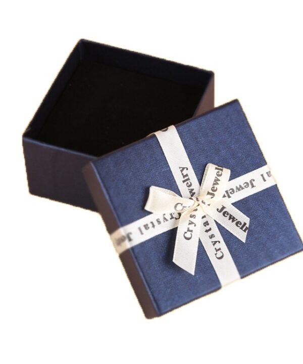 10 PCS Bowknot Jewelry Gift Box Square Jewelry Paper Packaging Box, 8x8x4.5cm, 9x9x4cm, 6.2x6.2cm, 8x8x3.5cm