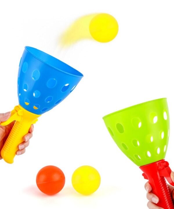 Children Toy Catapult Ball Parent-Child Outdoor Bouncy Ball Game Kit, Random Color Delivery, Bouncy Ball Game Kit