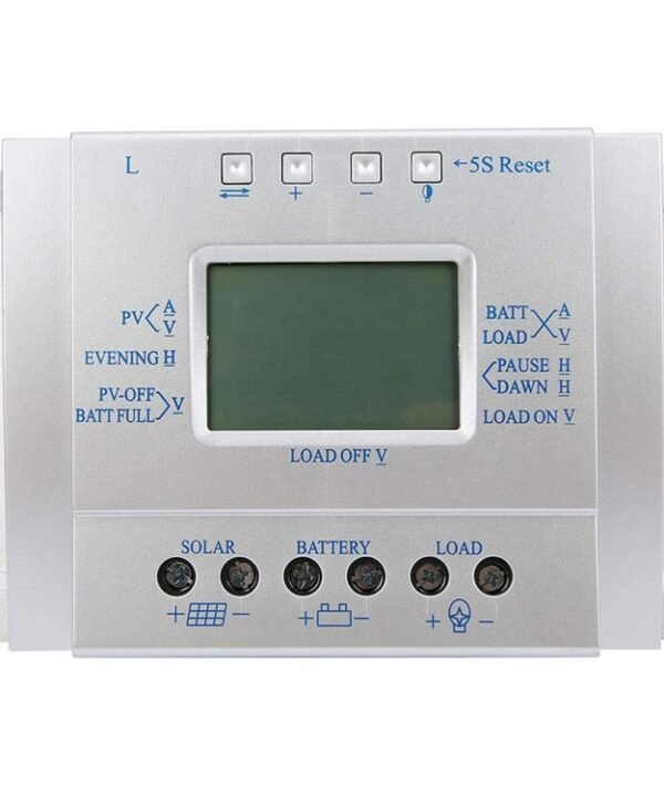 L60  12V/24V 60A Solar Controller Power Voltage Current LCD Display Solar Charge Controller