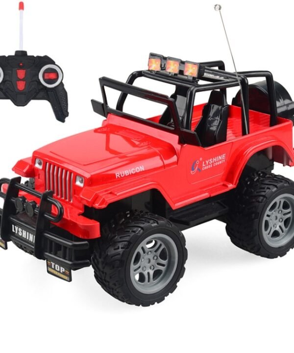 Electric Children Four-Way Remote Control Car Toy Model Toy, 1:18, Red SUV 6061