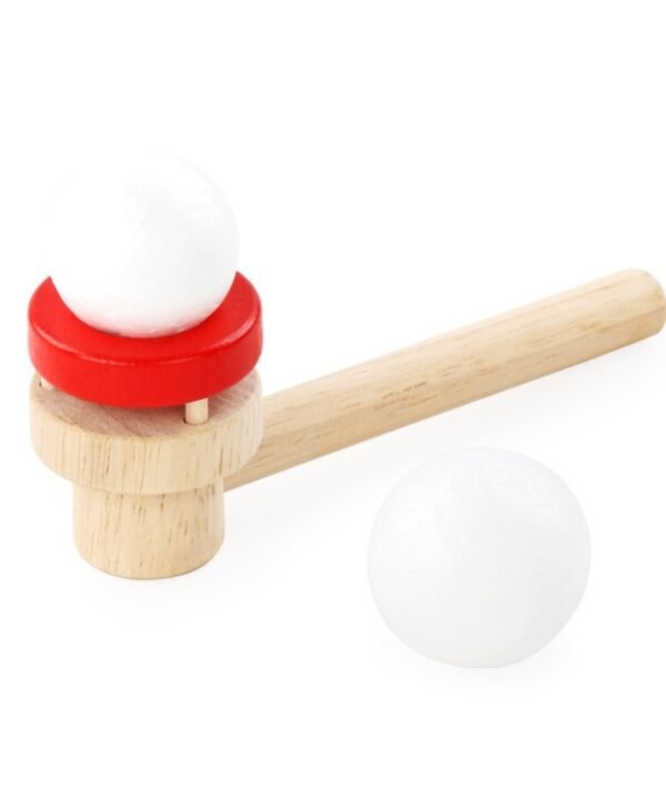 3 Sets Wooden Suspended Ball Blower Children Puzzle Parent-Child Game Toy