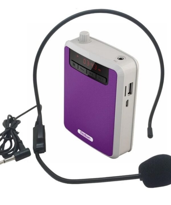 Rolton K300 Portable Voice Amplifier Supports FM Radio/MP3, Purple, Green, Black, Orange