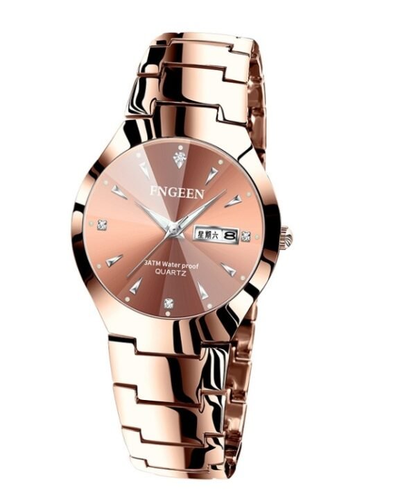 FNGEEN 5808 Men Fashion Steel Strap Quartz Watch Couple Watch, Brown Steel Coffee Surface, Black Steel Black Surface, Stainless Stee White Surface, White Steel Black Surface, Stainless Steel Blue Surface