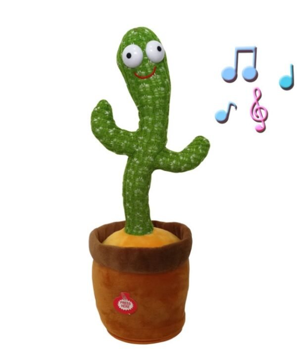 Electric Dancing Cactus Singing Holiday Gift Doll for Children, No Battery
