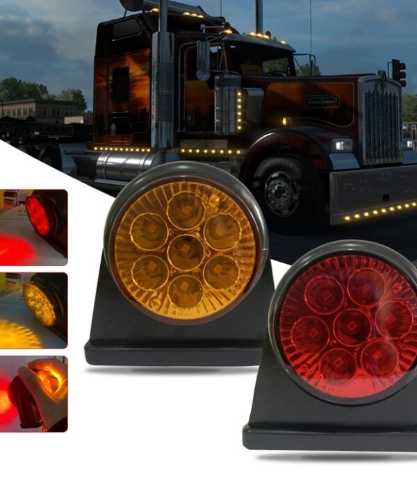 12/24V 14 LEDs Truck Two-Color Side Light Trailer Side Tail Light
