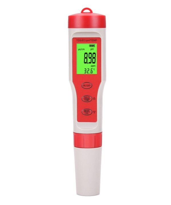 4-in-1 Portable PH/TDS/EC/TEMP Test Pen Multi-Function Water Quality Tester