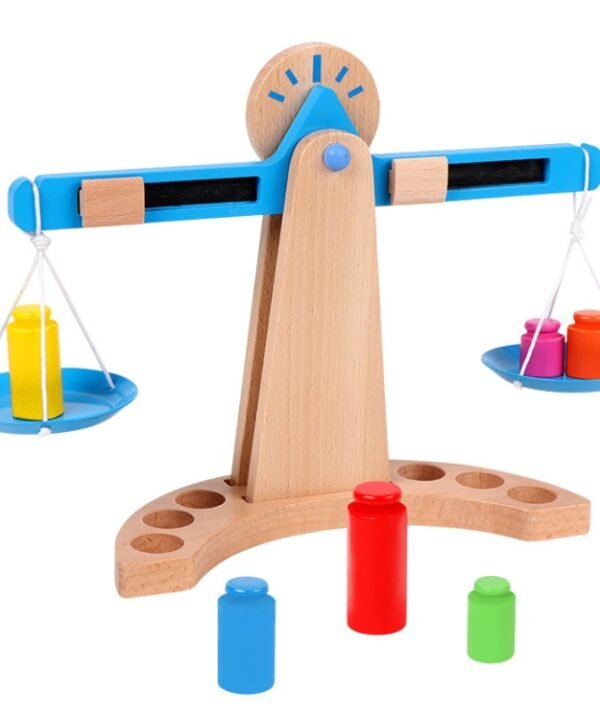 Children Educational Balance Scale Toy Wooden Science And Education Toys
