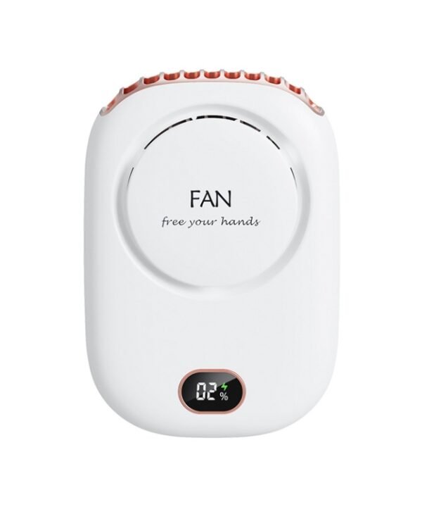 DQ203 Lazy Hanging Neck Fan USB Mini Desktop Large Wind Fan, White, Pink, Green