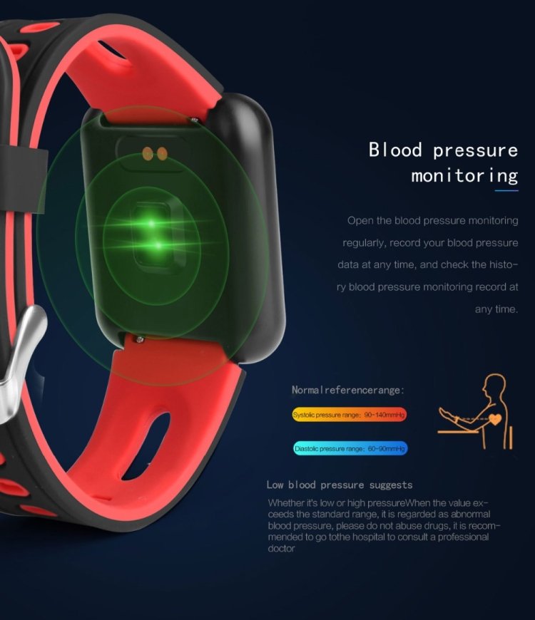 P68 Smart Watches Heart Rate Monitor Blood Pressure Activity Tracker for Xiaomi Band 3 Huawei Color Band 2, TBD056989501A, TBD056989501B, TBD056989501C, TBD056989501D, TBD056989501E, TBD056989501F, TBD056989501G - Image 15