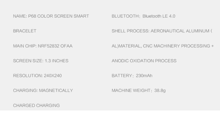 P68 Smart Watches Heart Rate Monitor Blood Pressure Activity Tracker for Xiaomi Band 3 Huawei Color Band 2, TBD056989501A, TBD056989501B, TBD056989501C, TBD056989501D, TBD056989501E, TBD056989501F, TBD056989501G - Image 21
