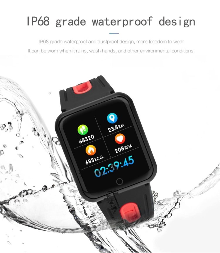 P68 Smart Watches Heart Rate Monitor Blood Pressure Activity Tracker for Xiaomi Band 3 Huawei Color Band 2, TBD056989501A, TBD056989501B, TBD056989501C, TBD056989501D, TBD056989501E, TBD056989501F, TBD056989501G - Image 25