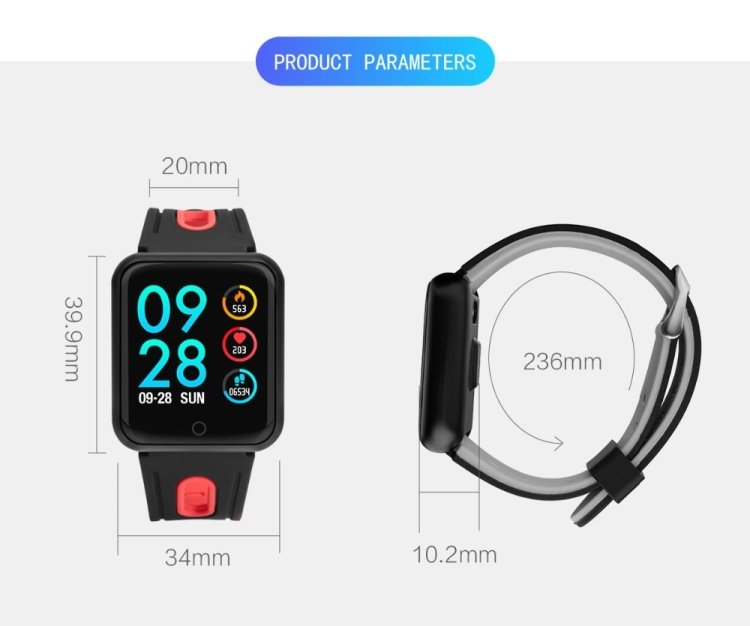P68 Smart Watches Heart Rate Monitor Blood Pressure Activity Tracker for Xiaomi Band 3 Huawei Color Band 2, TBD056989501A, TBD056989501B, TBD056989501C, TBD056989501D, TBD056989501E, TBD056989501F, TBD056989501G - Image 30