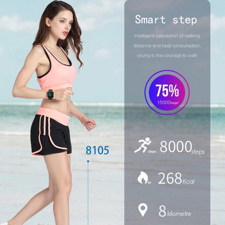 P68 Smart Watches Heart Rate Monitor Blood Pressure Activity Tracker for Xiaomi Band 3 Huawei Color Band 2, TBD056989501A, TBD056989501B, TBD056989501C, TBD056989501D, TBD056989501E, TBD056989501F, TBD056989501G - Image 4
