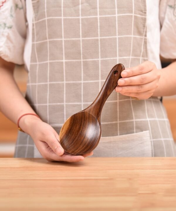 Non-Stick Pot Wood Shovel Teak Cooking Pot Shovel Tableware, Sweet Spoon, Saving Spoon, Bent Spoon, Mixing Spoon, Filter Spoon, Curved Shovel, Thickened Oblique Shovel, Curved Spatula, Small Spoon, Medium Spoon, Long Handle Spoon, Long Handle Filter Spoon