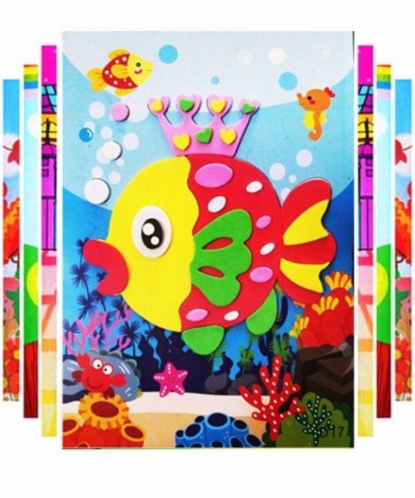 20 PCS Child EVA DIY Handmade Sticker Pictures, Random Style Deilvery
