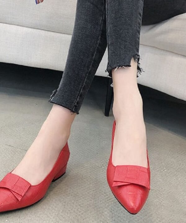 Spring And Summer Cowhide Shoes With Thick Heel Mid-Heel For Women, 34, 35, 36, 37, 38, 39, 40, 41