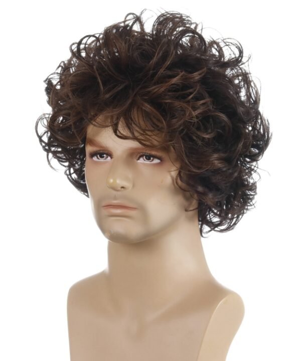 Men Fluffy Short Curly Wig Sets