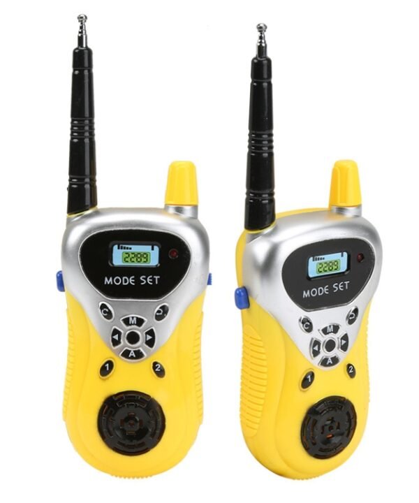 1 Pair Intelligent Wireless Call Walkie-Talkie Remote Dialogue Interactive Children Toys, 1 Pair Yellow, 1 Pair Green, 1 Pair Blue