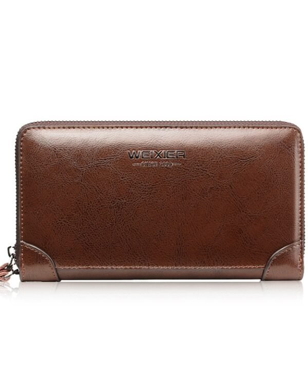 WEIXIER W88  Handbags Men Pu Hand Tested Handbags Multi-Function Wallet, Black, Brown