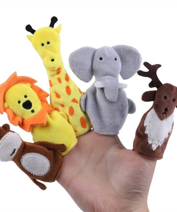 Animal Finger Dolls Plush Toys For Preschool Education, 7.5cm