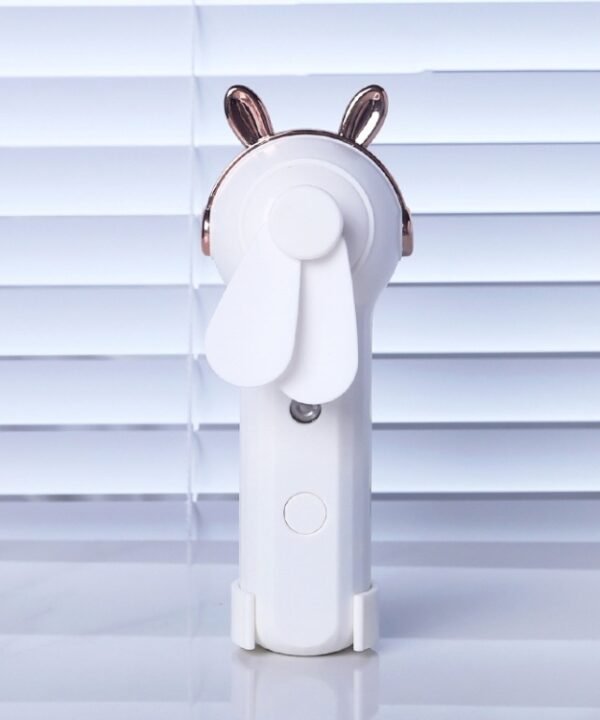 Handheld Hydrating Device Chargeable Fan Mini USB Charging Spray Humidification Small Fan, M9 White Rabbit, M9 Pink Rabbit, M9 Blue Rabbit, M10 White Kitten, M10 Pink Kitten, M10 Blue Kitten, M11 White Deer, M11 Pink Deer, M11 Blue Deer