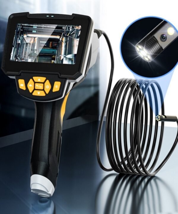 Industrial Dual-Lens Endoscope HD Handheld Screen Pipe Car Inspection Tool, Line Length 1m, Line Length 5m, Line Length 10m