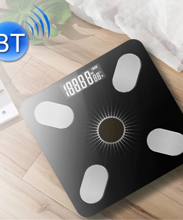 Smart Bluetooth Weight Scale Home Body Fat Measurement Health Scale, Battery Model, Charge Model, Solar + Charge Model