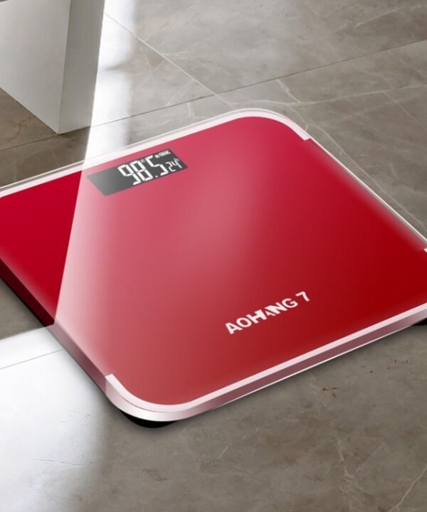 AOHANG7 Home Precision Weight Scale, Battery Version(Red), Battery Version(Rose Gold), Battery Version(Bright Black)