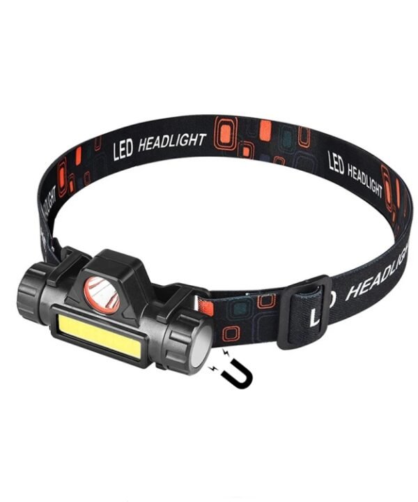 2 PCS 101 USB Rechargeable Headlight Glare Flashlight Magnet Camping Light Outdoor Fishing Light, Headlight + USB Cable, Headlight + Bicycle Frame + USB Cable