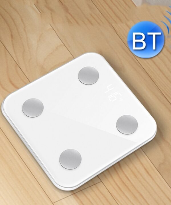 8066 Smart Body Fat Electronic Scale Home Bluetooth Weight Scale, Battery Style(White), Charging Style(White)