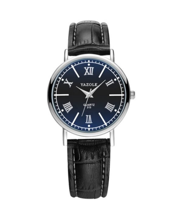 YAZOLE 313 Roman Numeral Dial Ladies Business Quartz Watch, Black Tray Black Belt, Black Tray Brown Belt, White Tray Black Belt, White Tray Brown Belt, Black Tray Silver Net Belt, White Tray Silver Net Belt