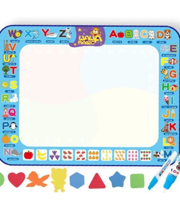 6613 Children Water Drawing Canvas Color Writing Magic Graffiti Mat, Size: 100 x 70cm, Style:, 2 Pens-Bagged, 2 Pens-Boxed, 3 Pens-Boxed