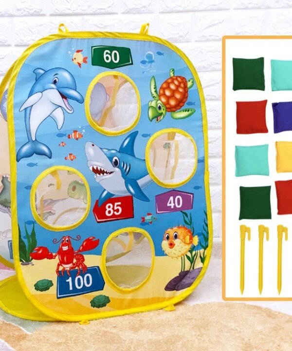Children Folding Dinosaur Ocean Throwing Sandbags Tent Toy