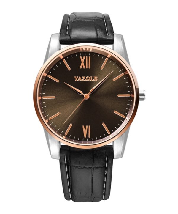 YAZOLE Simple Digital Two-color Dial Quartz Men Watch, 541 Blue Tray Black Belt, 541 Blue Tray Brown Belt, 541 Brown Tray Black Belt, 541 Brown Tray Brown Belt, 542 Blue Tray Black Belt, 542 Blue Tray Brown Belt, 542 Brown Tray Black Belt...