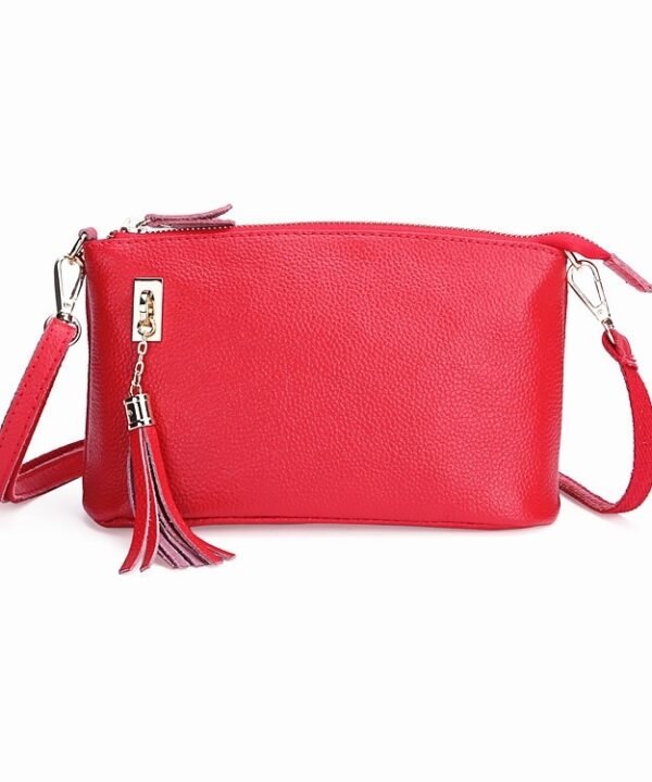 Ladies Fringed One-Shoulder Diagonal Bag Large-Capacity Casual Bag, Red, Navy Blue, Black, Brown, Deep Purple, Rose Red, Light Brown, Light Purple, Royal Blue