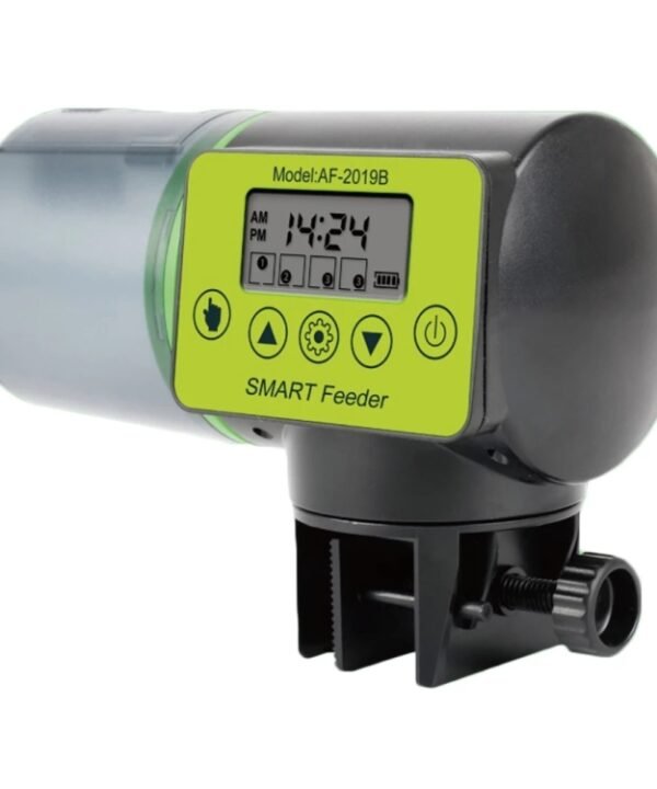 AquaBlue Fish Tank Intelligent Timing Automatic Feeder Aquarium Goldfish Feeder Large Capacity Fish Feeder,Model:, AF-2019A, AF-2019B English Version, AF-2019C Lithium Battery Charging, AF-2019B  + Square Feeding Circle, AF-2019B + Round Feeding Circle
