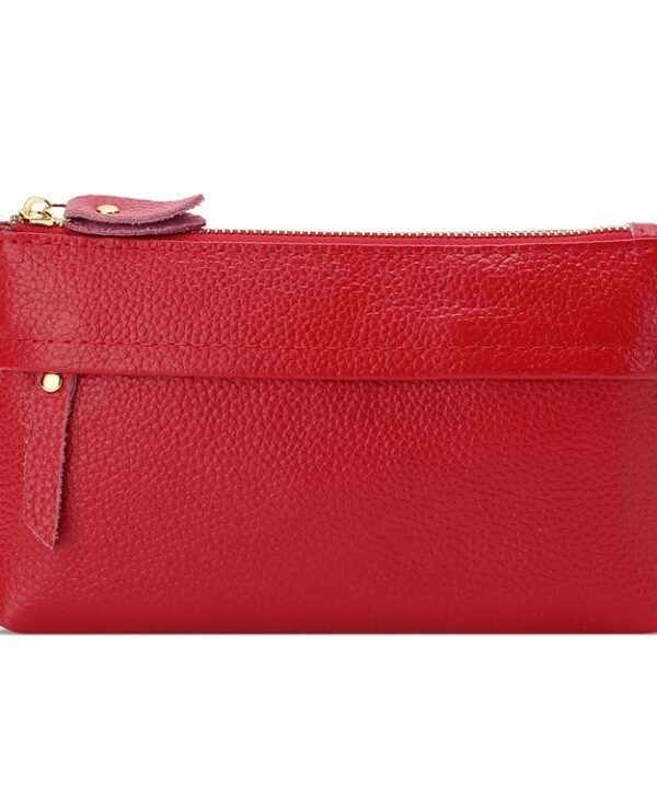 Ladies One-Shoulder Diagonal Mobile Phone Coin Purse, Red, Navy Blue, Black, Ink, Lake Blue, Khaki, Jujube Red, Orange, Brown