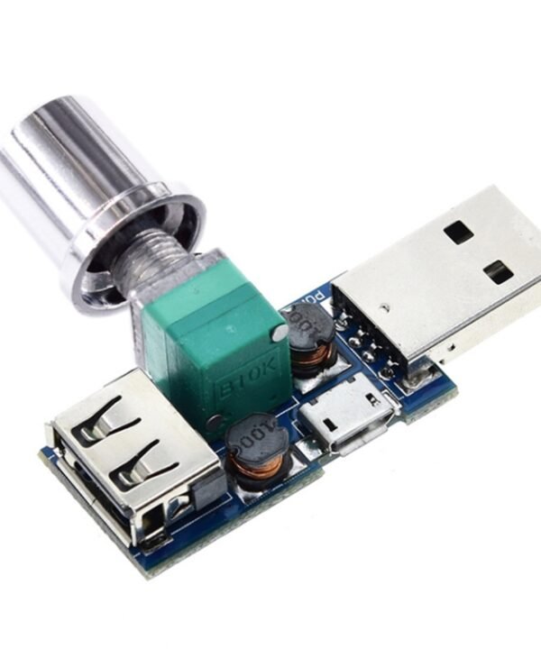 2 PCS HW-602 USB Fan Governor Wind Speed Controller Air Volume Regulator Cooling Mute Multifunction Noise Reduction Switch Module
