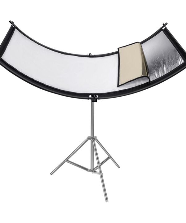 FOMITO U-Shaped Curved  Photo Studio Reflector Board 4 In 1 Gold Silver White Black Reflective Board