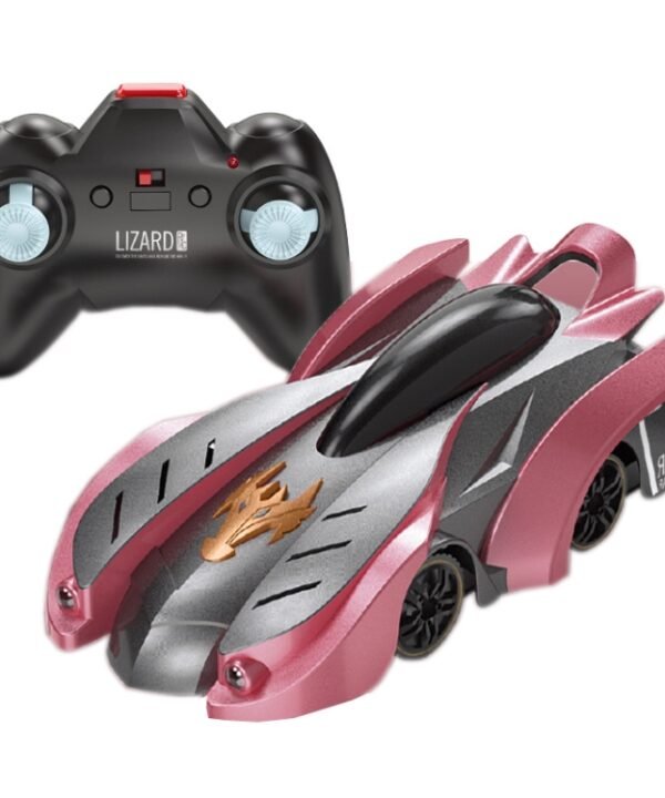 Remote Control Wall Climbing Car Mini Electric Remote Control Car Children Toy, Red Charge Handle RC Edition, Red Flame Handle RC Edition, Blue Break Handle RC Edition, Blue Lightning Handle RC Edition, Red Charge Watch RC Edition...
