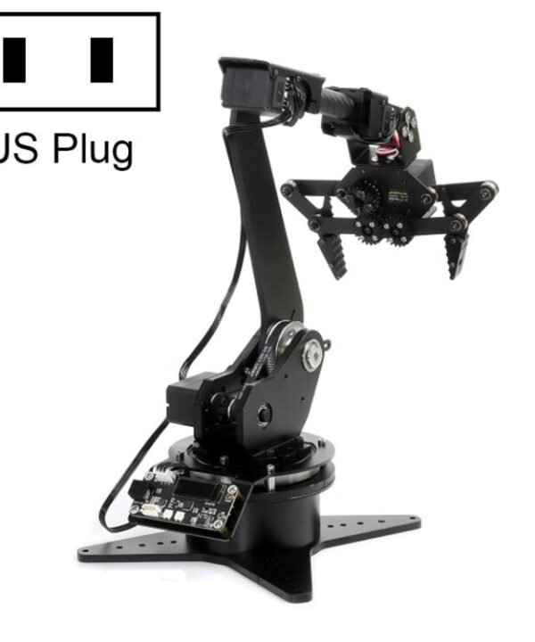 Waveshare High-Torque Serial Bus Servo, Desktop Robotic Arm Kit, Based On ESP32, 5-DOF, US Plug, EU Plug, UK Plug