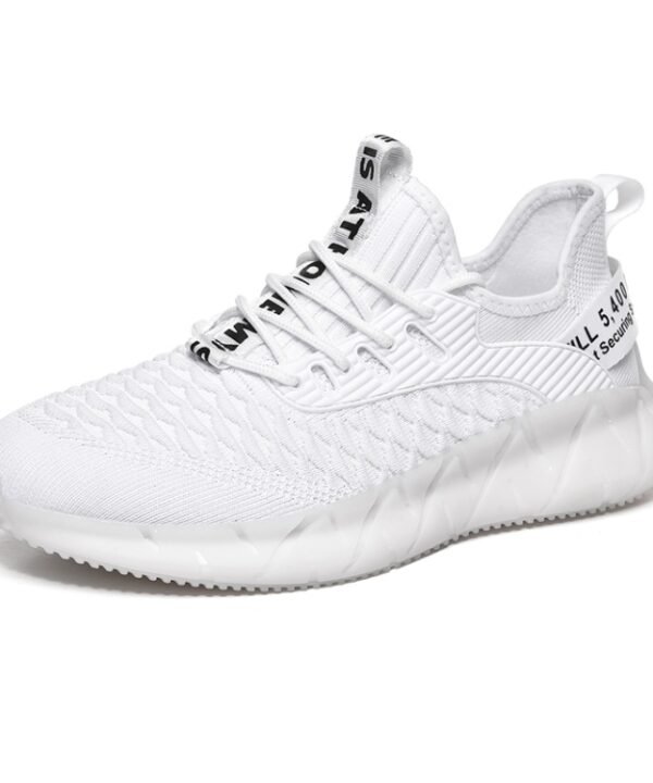 Men Lightweight Breathable Mesh Sneakers Flying Woven Casual Running Shoes, 38, 39, 40, 41, 42, 43, 44, 45