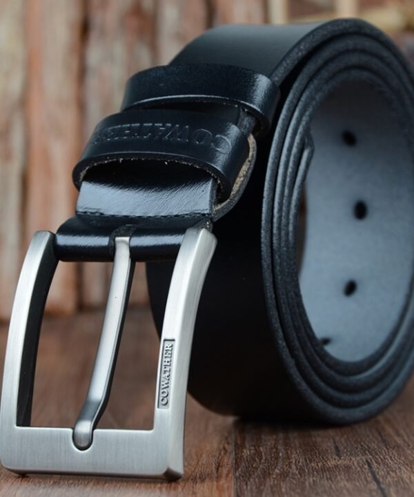 COWATHER XF004 Men Two-Layer Cowhide Business Casual Pin Buckle Belt,Length:, 100cm, 105cm, 110cm, 115cm, 120cm, 125cm, 130cm