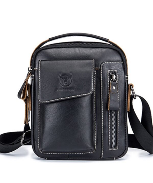 BUFF CAPTAIN 037 First-Layer Cowhide Messenger Bag Male Sports Soft Leather Shoulder Bag