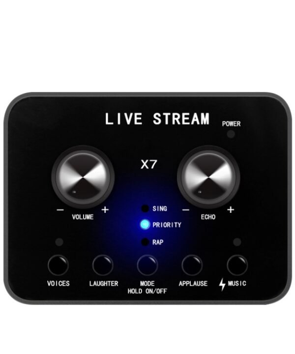 X7 Sound Card Voice Changer Mobile Phone And Computer Compatible With External Electronic Voice Call Microphone Live Sound Card
