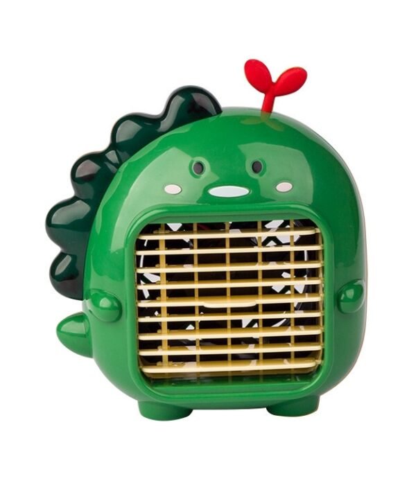A9 Desktop Dinosaur Fan USB Mini Large Wind Fan, Green, Yellow, Pink