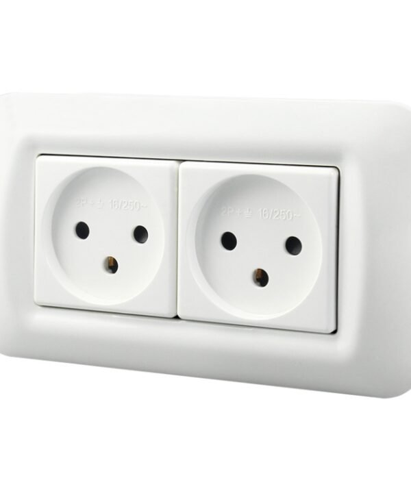 PC Panel Duplex Israel Three-Hole Wall Power Socket