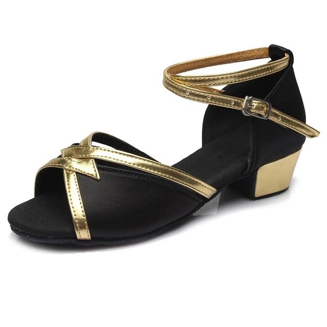 Tango Salsa Latin Low Heel Soft Bottom Dance Shoes for Girls & Women, 24, 25, 26, 27, 28, 29, 30, 31