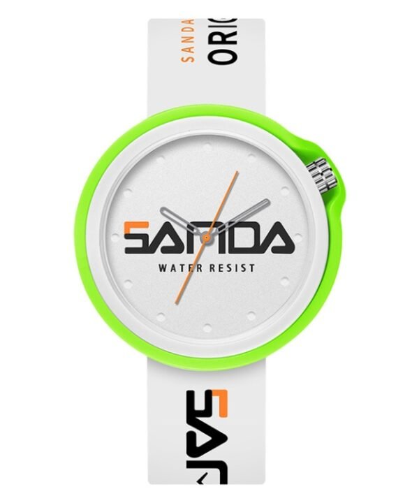 SANDA 3200 Silicone Belt Quartz Sports Watch For Men And Women