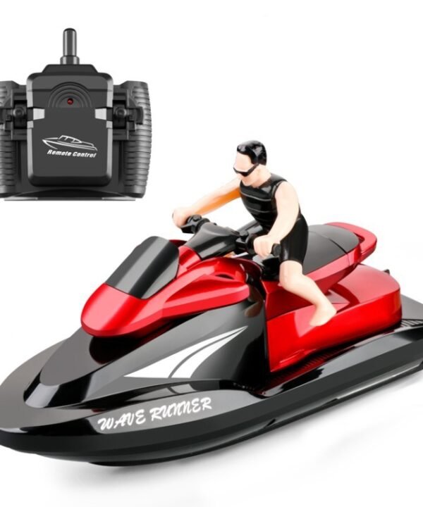 809  2.4G Remote Control Motor Speed Boat High Speed Electric Yacht Model Children Water Toys, Specification, Single Battery (Red), Single Battery (Blue)